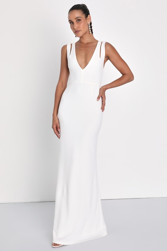 Sexy White Maxi Dress - Strappy Maxi Dress - Backless Maxi Dress - Lulus