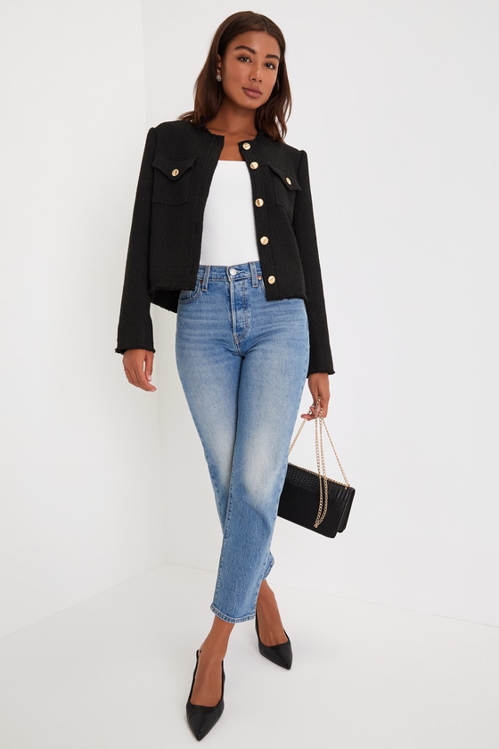 ASTR the Label Tweed Crop Jacket | Nordstrom