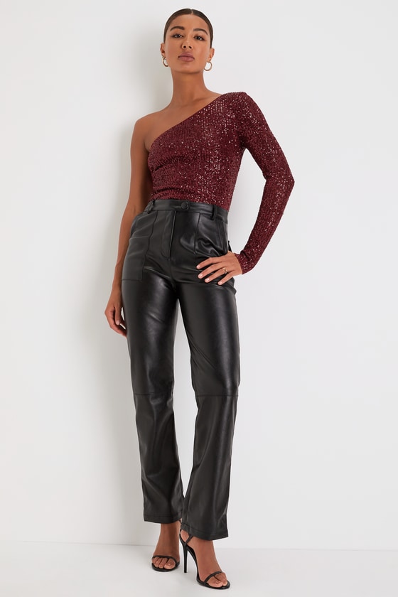 I21T1487: SHINY BURGUNDY/BURGUNDY 4