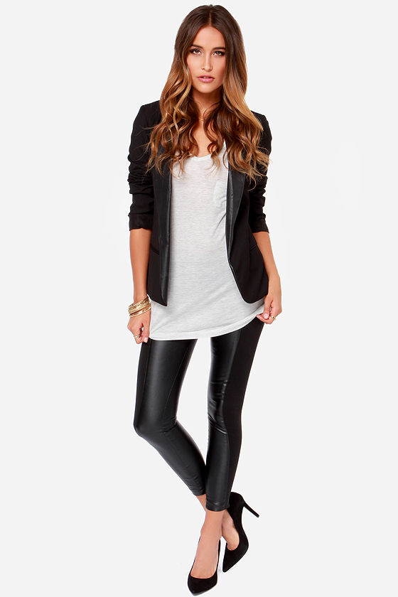 crop leather pants