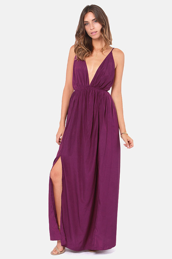 Sexy Purple Dress - Maxi Dress - Backless Dress - $45.00 - Lulus