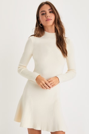 white sweater dress macys MACY L raglan long sleeves and a relaxed fit Sweater Dress Macys Guess Dresses