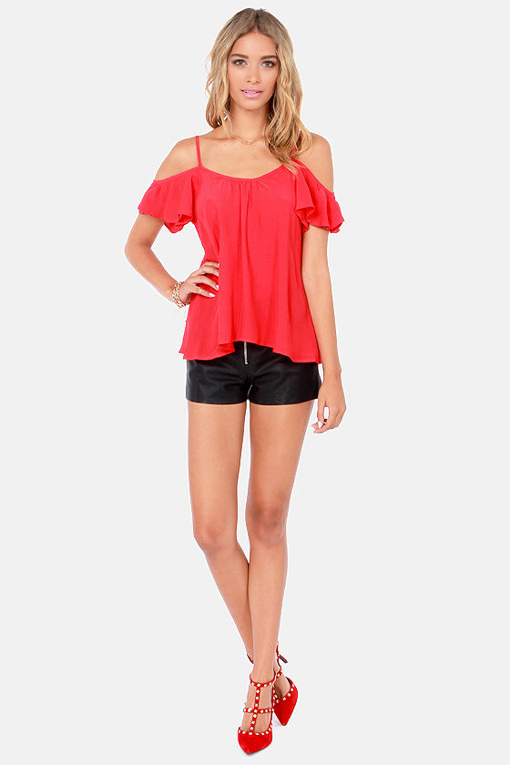 Lucy Love Hollie Top - Off-the-Shoulder Top - Red Top - $49.00 - Lulus