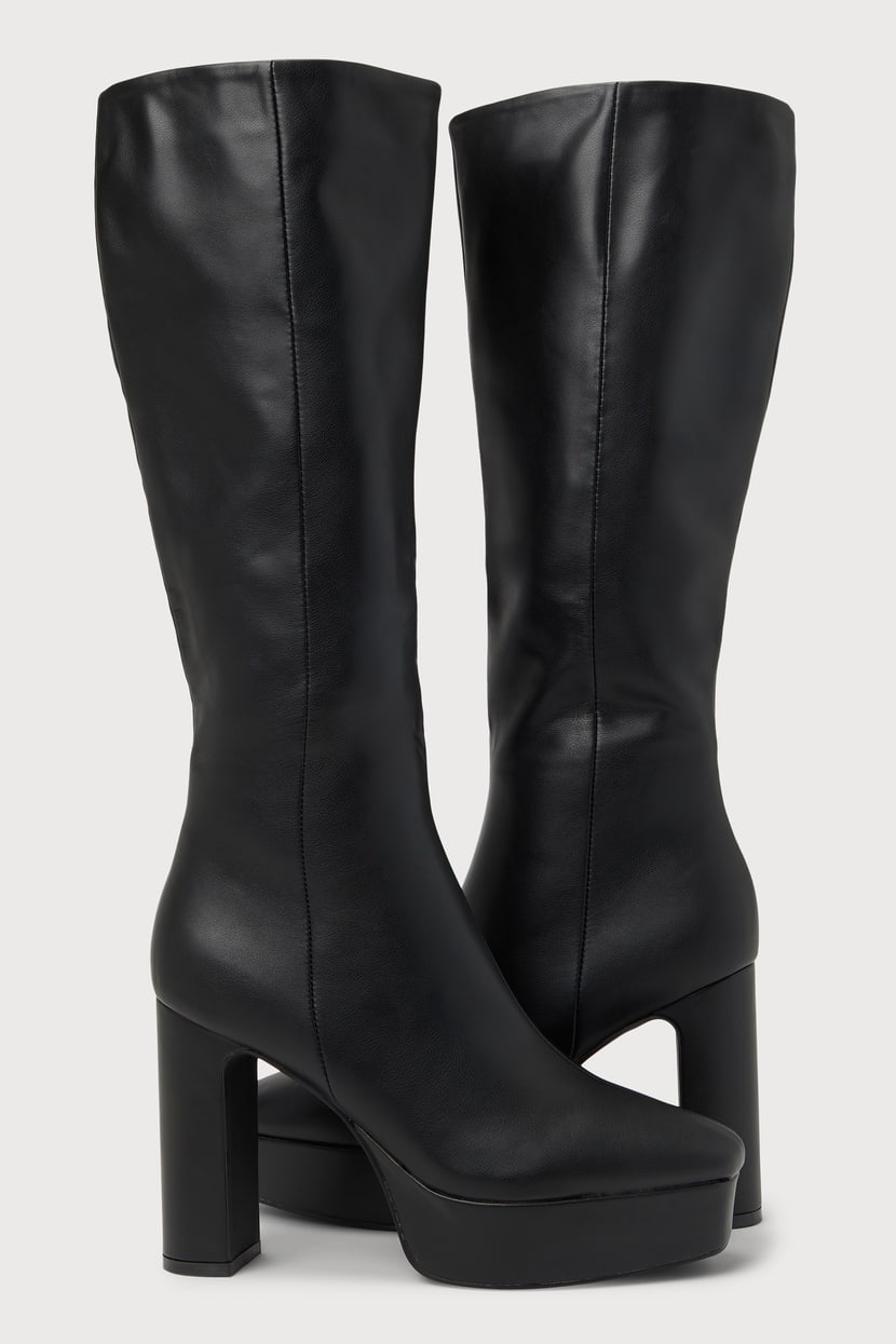 Lulus Square Toe Knee-High Boots