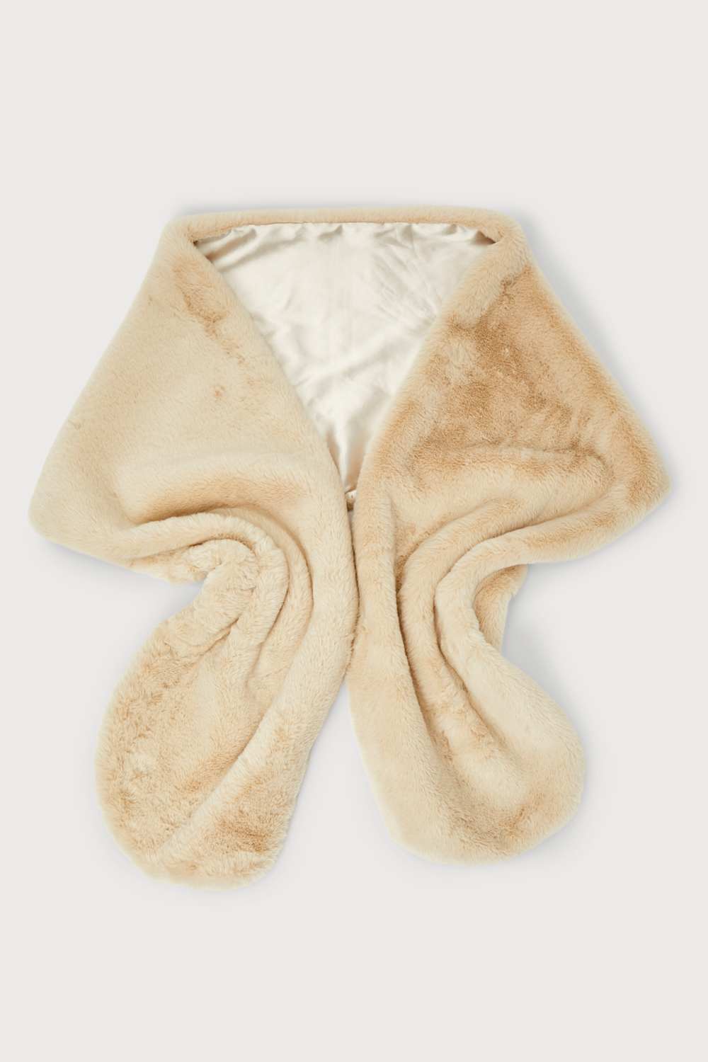 Fabulous Allure Cream Faux Fur Stole