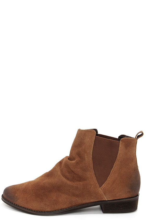 schuh tan ankle boots