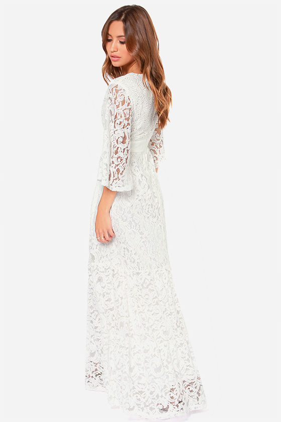 maxi lace gown
