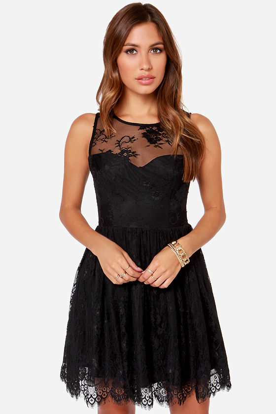 dress lace black