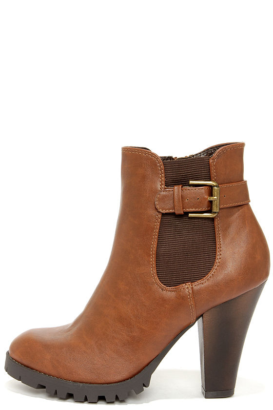 tan heeled boots