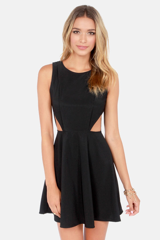 Cute Black Dress - Backless Dress - Cutout Dress - $42.00 - Lulus