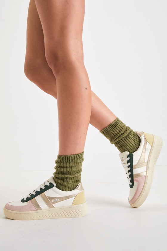 GRANDSLAM QUADRANT/CLB207: OFF WHITE/PEARL PINK/GOLD/LEMON (WA) 1