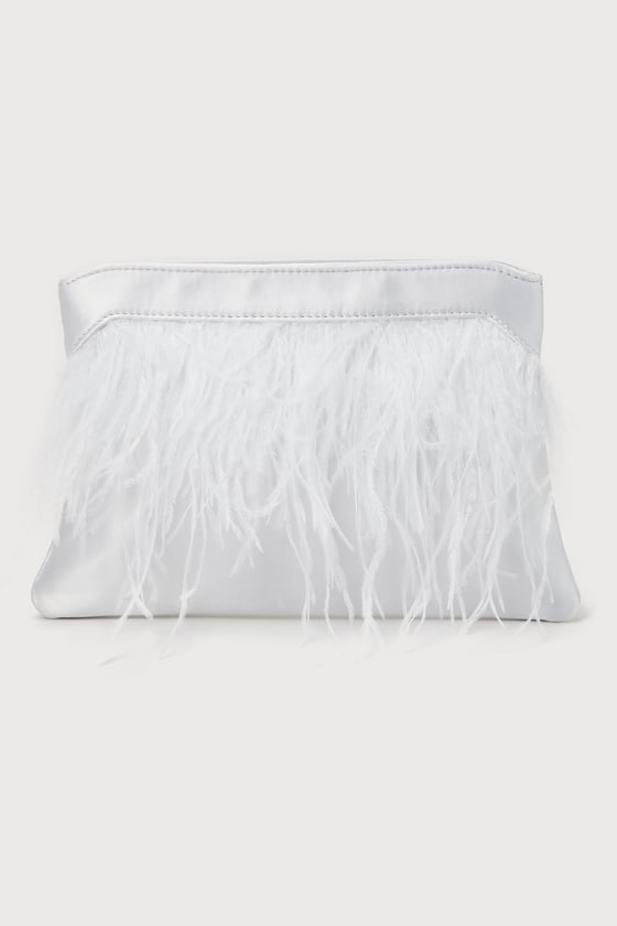 White Woven Clutch