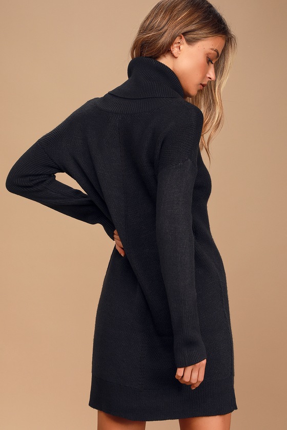 Tea Reader Black Sweater Dress 4