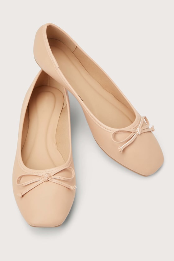 Lowri Light Nude Ballet Flats 2