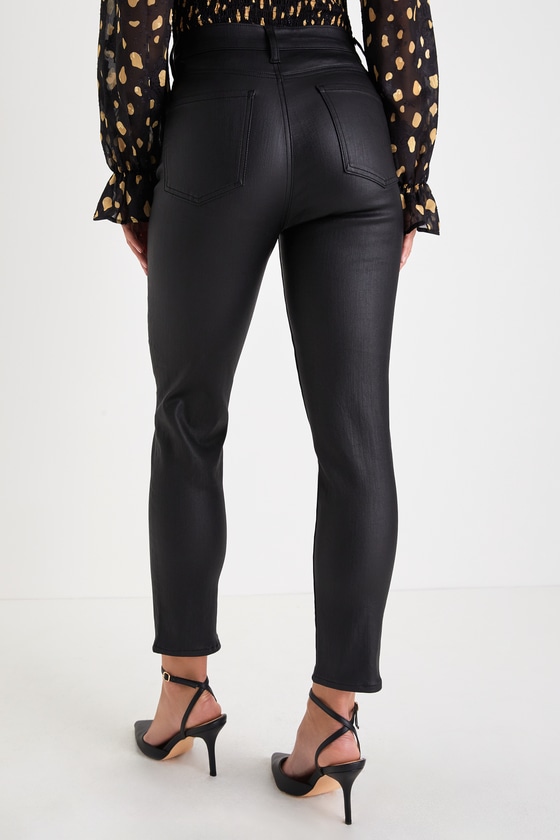 Daze Denim Daily Driver - Black Coated Jeans - Black Skinny