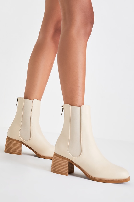 Karlach Light Nude Low Heel Ankle Booties 4
