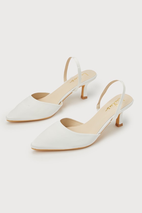 Gucci Mona Bicolor Kitten-Heel Slingback Pumps - Bergdorf Goodman