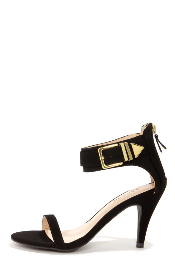 bamboo black heels
