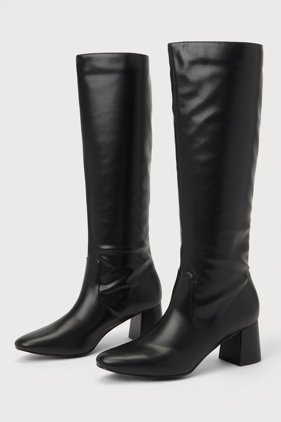 Bryson Black Knee-High Boots 2