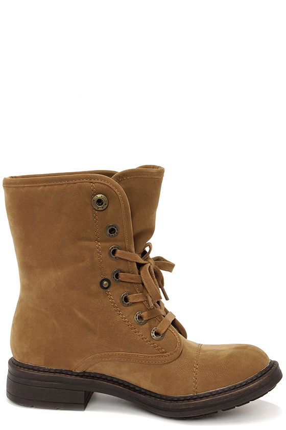 Cute Brown Boots - Suede Boots - Shearling Boots - $59.00