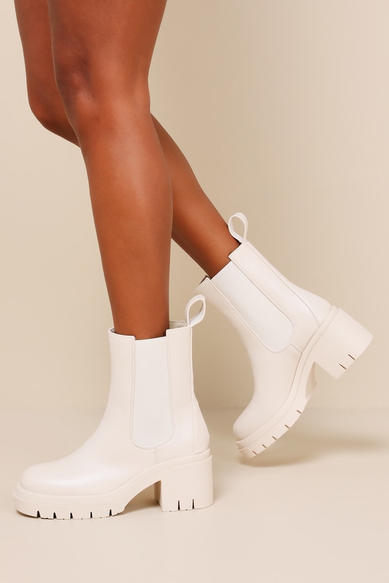 Mabley Beige Chelsea Ankle Boots 4