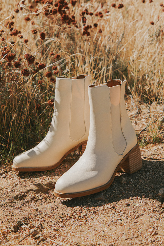 Karlach Light Nude Low Heel Ankle Booties 1