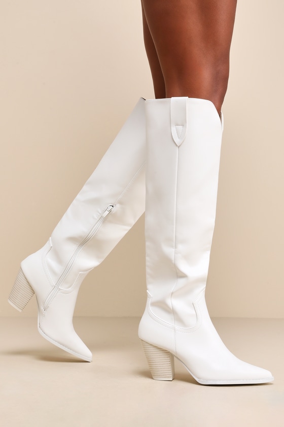 Lamoda knee high platform boots white knee high platform boots