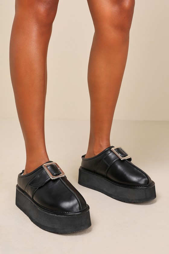 Fur buckle on sale slides