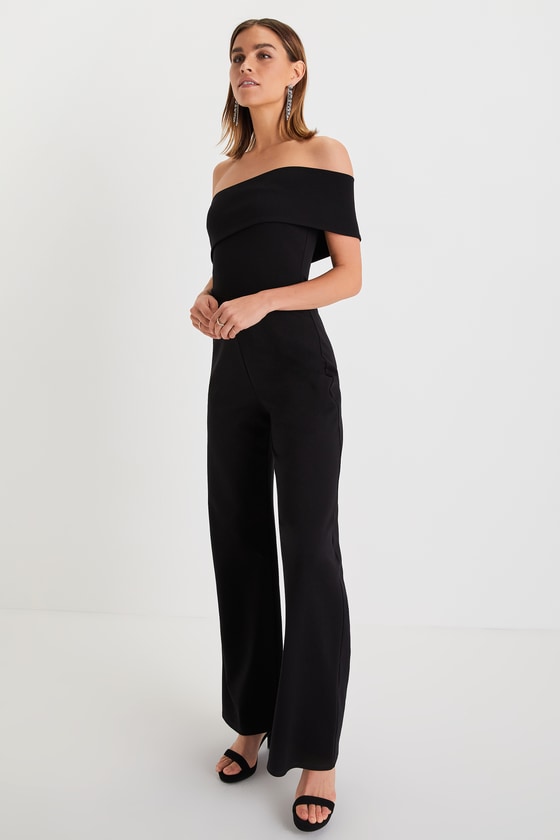 Transcend Time Black One-Shoulder Jumpsuit 2