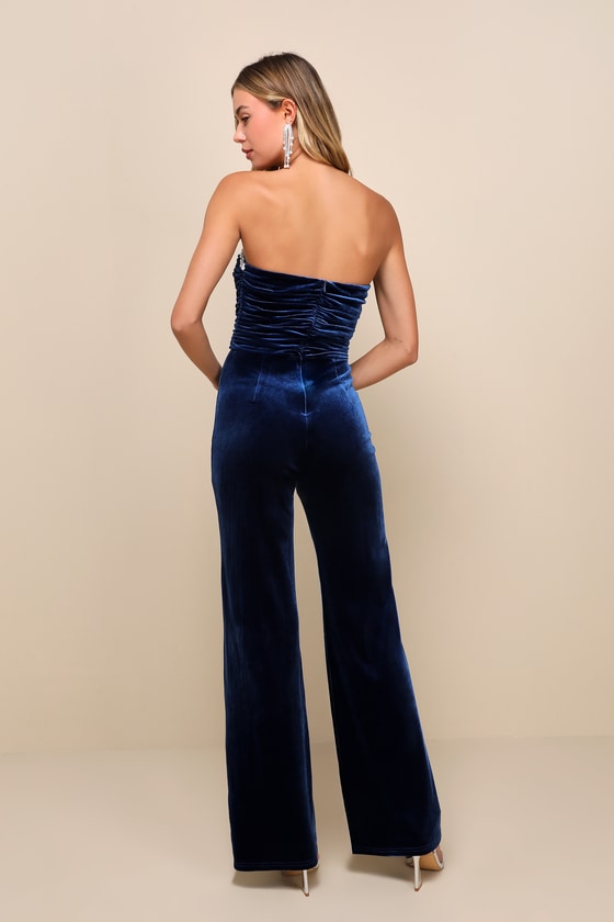 Lulus navy jumpsuit shop