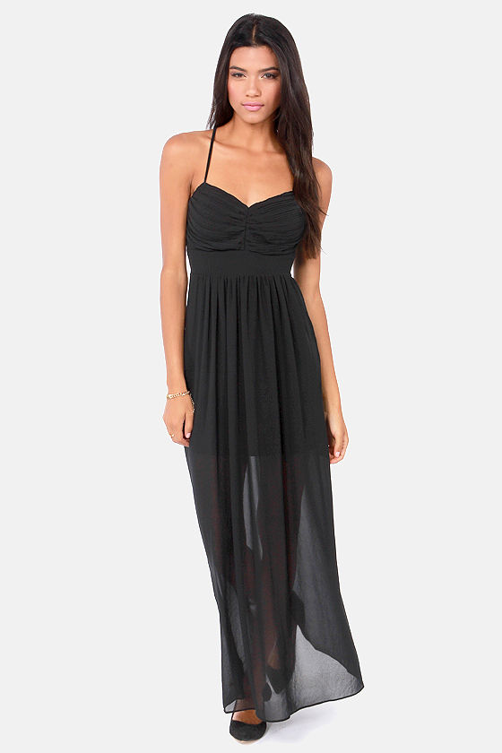 Pretty Black Dress - Maxi Dress - Pleated Dress - $58.00 - Lulus