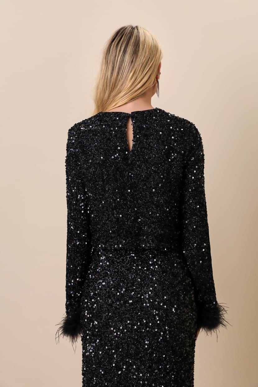 sequin feather dress long sleeve Nox Anabel D1269 Size 6 Turquoise Sequin Mermaid Long Sleeve Prom Dress Feather Corset Formal Gown