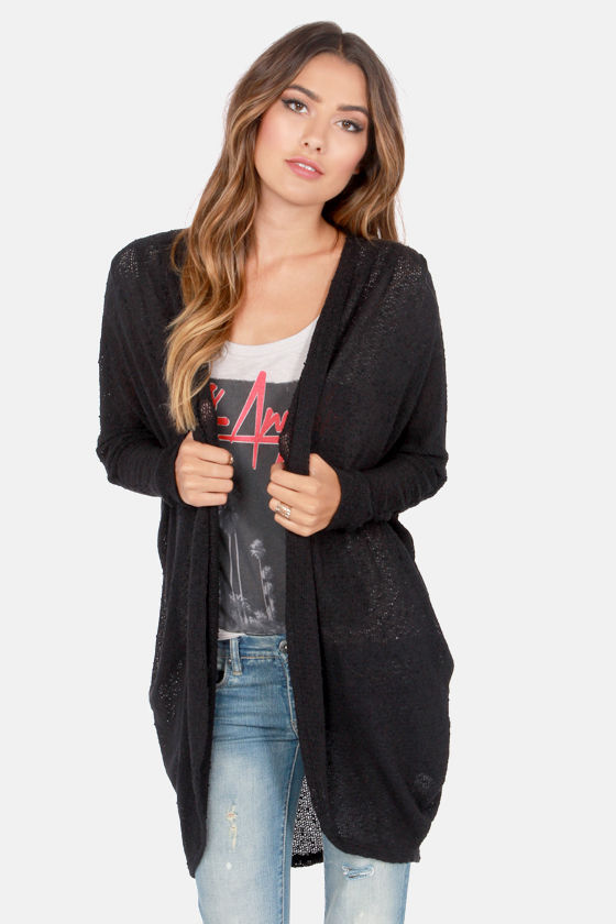cute black cardigan