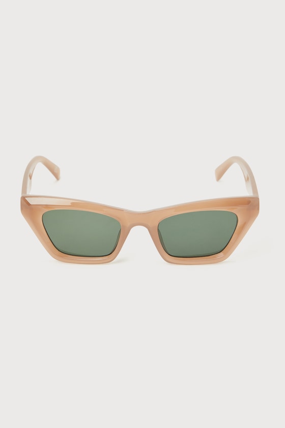 Capricornus Dusty Tan Cat Eye Sunglasses 1