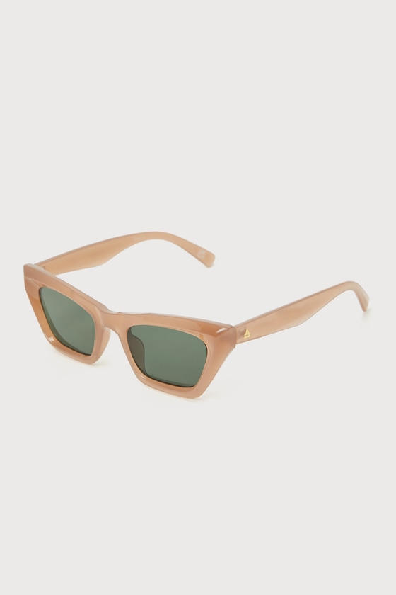 AIRE Capricornus Dusty Tan - Taupe Sunglasses - Cat-Eye Sunnies