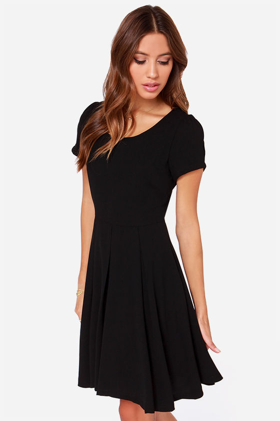 Bakewell Black Dress - LBD - Short Sleeve Dress - $75.00 - Lulus