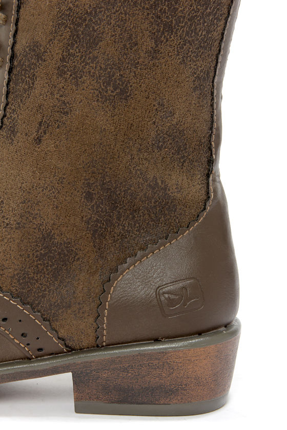 taupe lace up combat boots