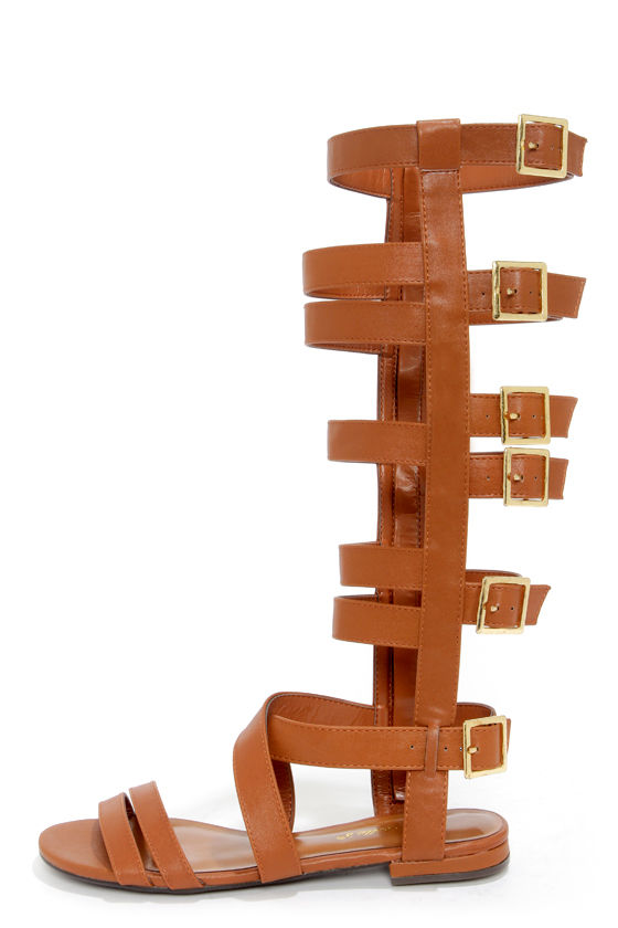 tan cage sandals