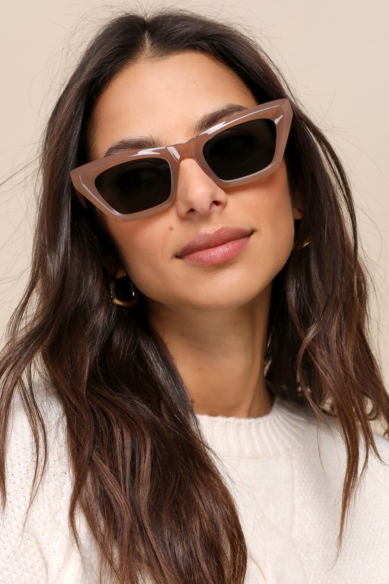 Capricornus Dusty Tan Cat Eye Sunglasses 1