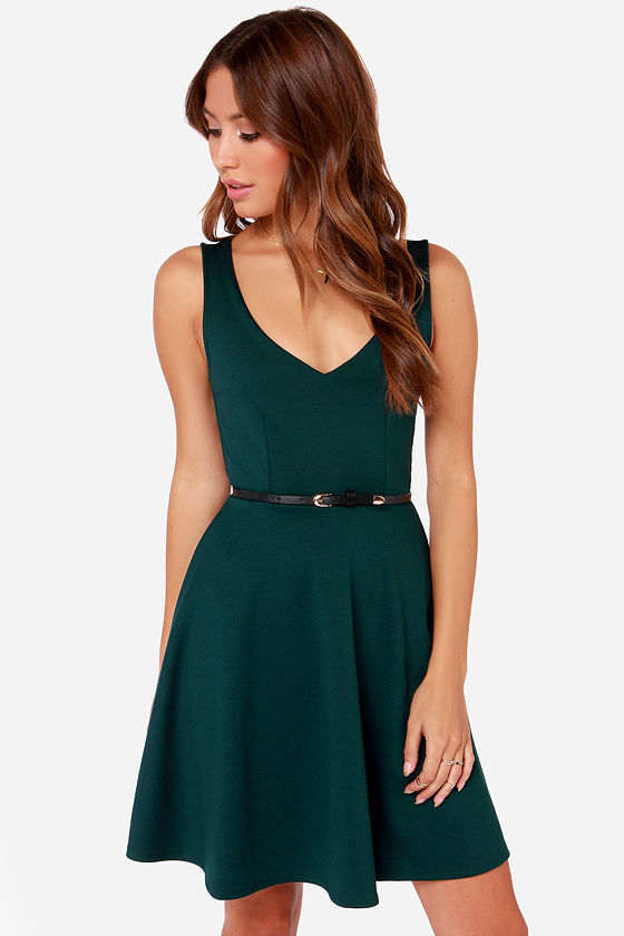 deep teal dress