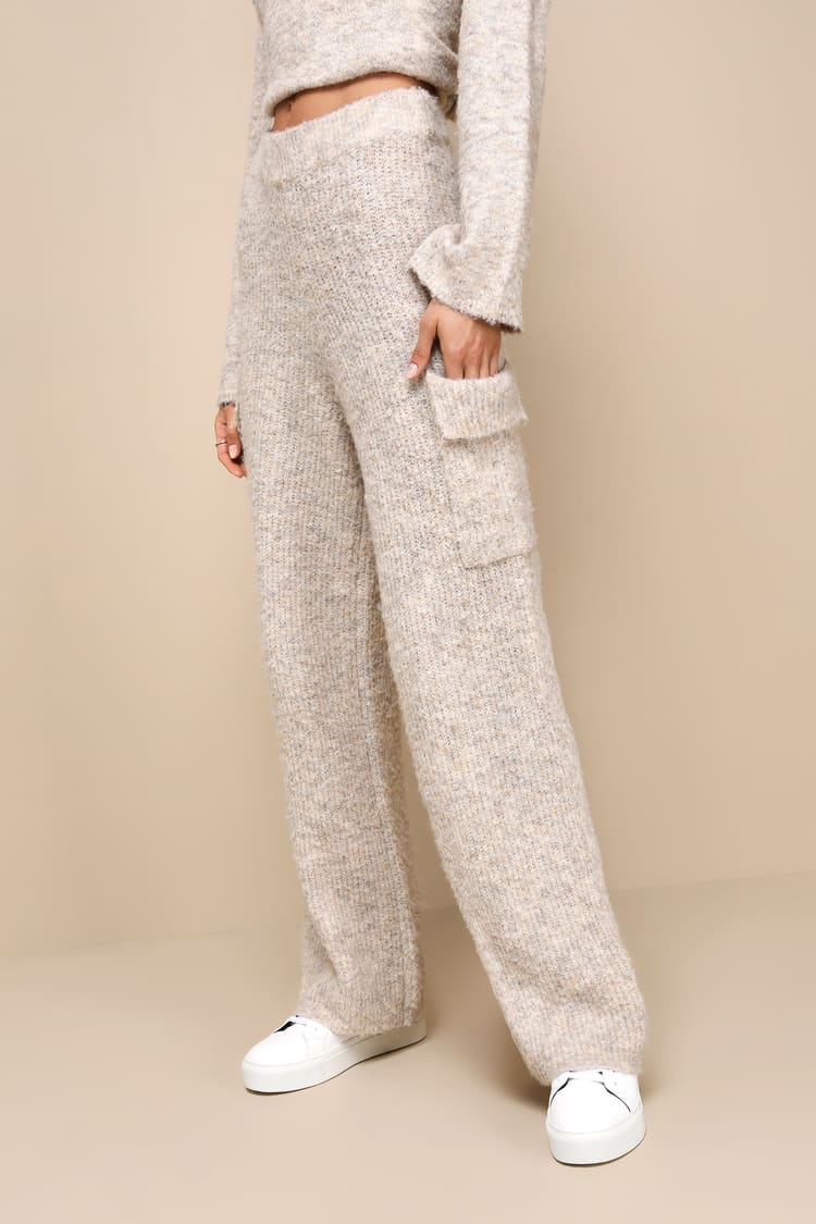 Beige Knit Sweater Pants | Womens | Medium (Available in L) | Lulus | Holiday Beige Knit Sweater Pants | Womens | Medium (Available in L) | Lulus | Holiday