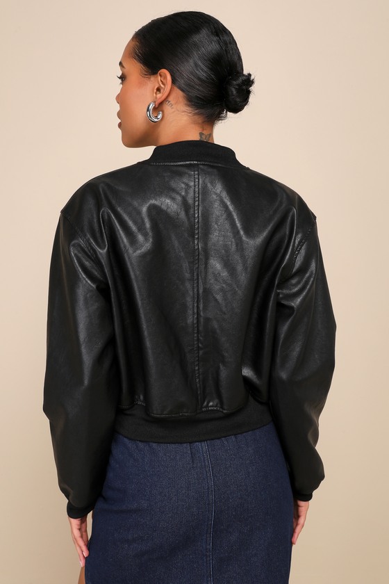 Edgy Inclination Black Bomber Jacket 4