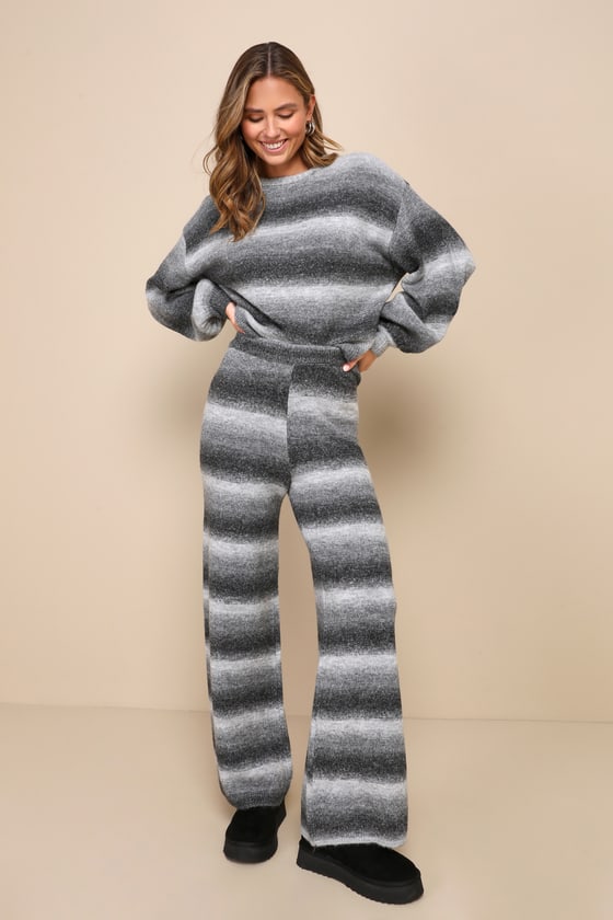 Grey sweater sales grey pants