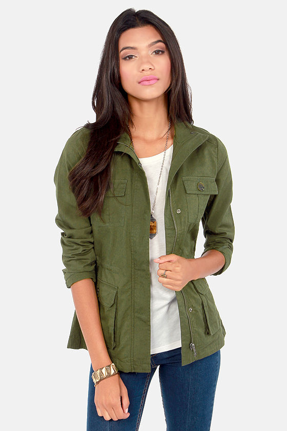 BB Dakota by Jack Leslie Jacket Army Green Jacket Military Jacket