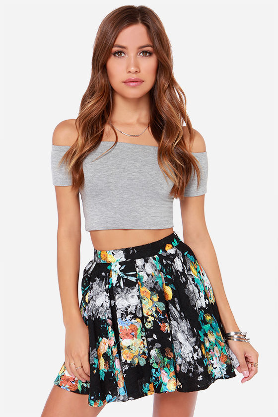 Floral Print Skirt - Mini Skirt - Pleated Skirt - $41.00 - Lulus
