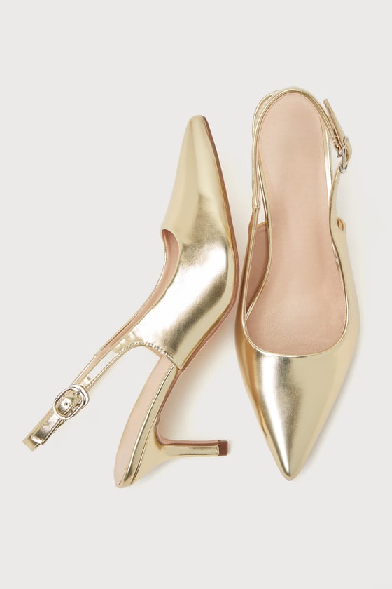 Gold Pump stilettos | Ankle strap sandals heels, Strappy sandals heels,  Zara heels