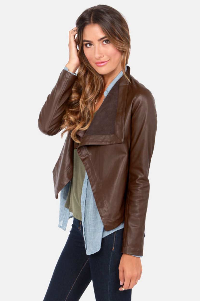 BB Dakota Jasper Jacket - Brown Jacket - Vegan Leather Jacket - $83.00 -  Lulus