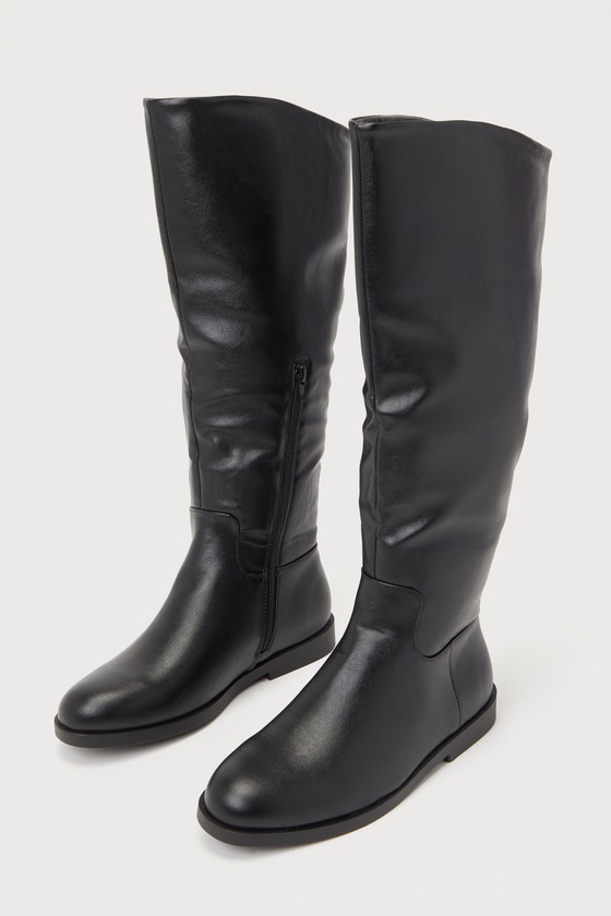 Finla Black Knee-High Boots 3