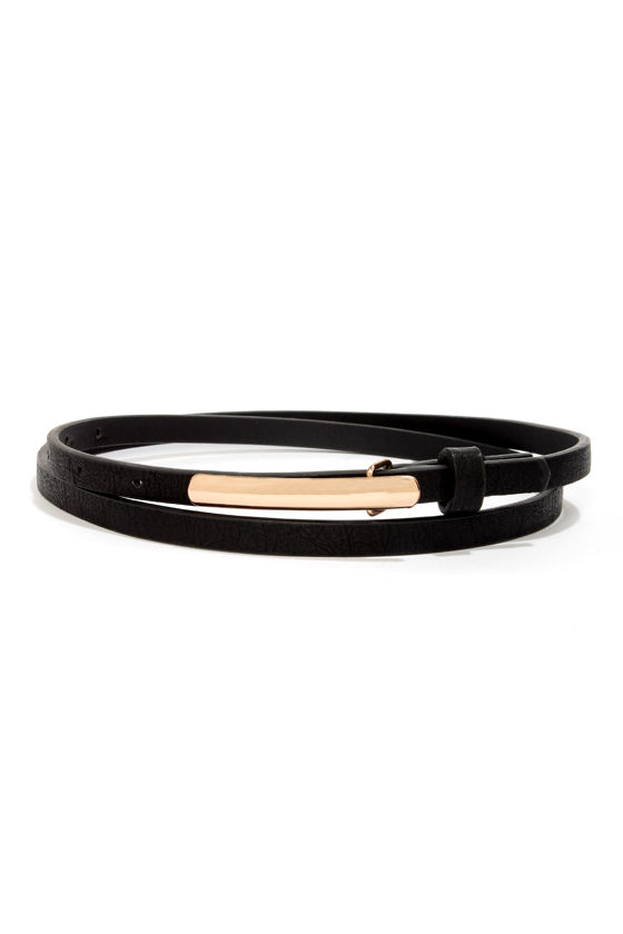 Cute Black Belt - Skinny Belt - Vegan Leather Belt - $9.00 - Lulus