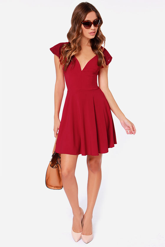 shoes for wine red dress